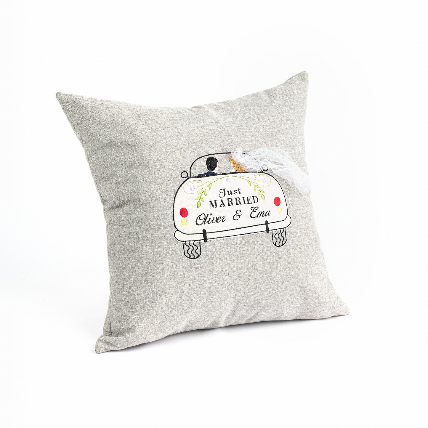 Wedding gift for couple, Personalized cushion Mr & Mrs, Wedding anniversary gift, Just Married cushion cover, Personalized wedding pillow