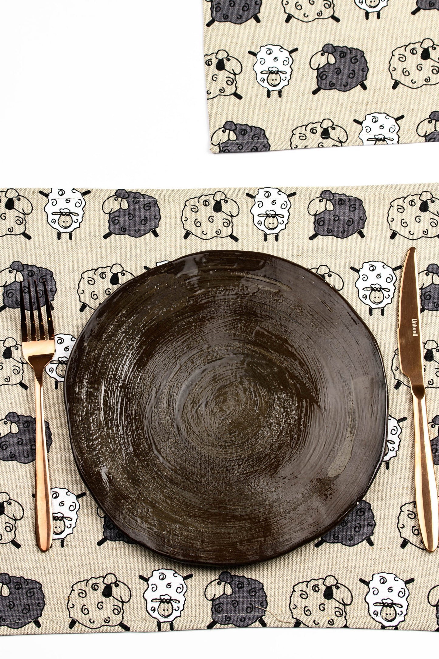 Sheep placemat set of 2 4 6 8 10, Sheep placemats for dinning table, Christmas gift for ewe owner, Sheep table toppers, Shepherd gift idea