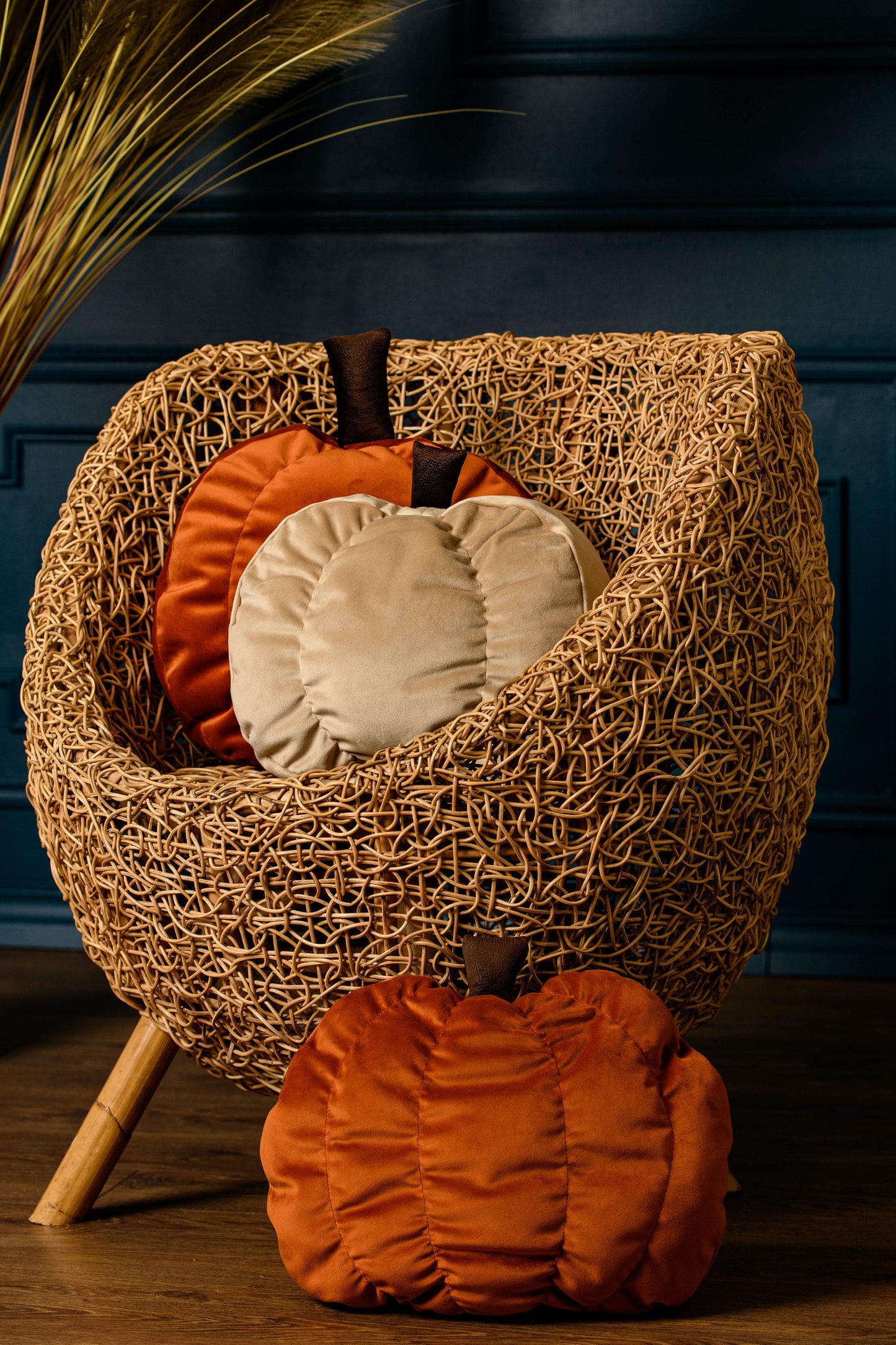 Pumpkin shaped pillow