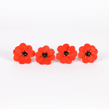 Poppy flower napkin ring, Red napkin ring, Mother's Day table decoration, Napkin décor, Nana Mother's day gift, Festive dinner napkin holder
