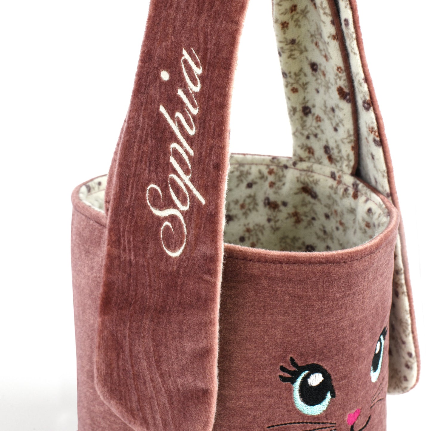 Easter basket, Personalized Easter bunny bag for egg hunt, Embroidered first Easter bunny basket, Reusable kids Easter egg hunt tote