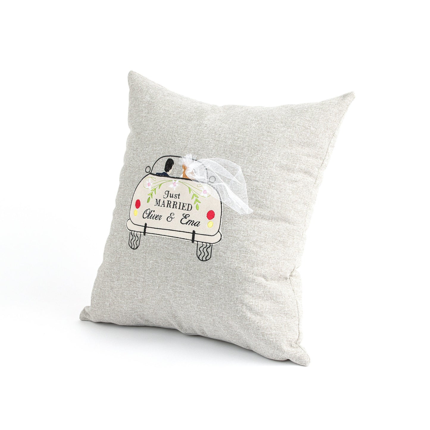Wedding gift for couple, Personalized cushion Mr & Mrs, Wedding anniversary gift, Just Married cushion cover, Personalized wedding pillow