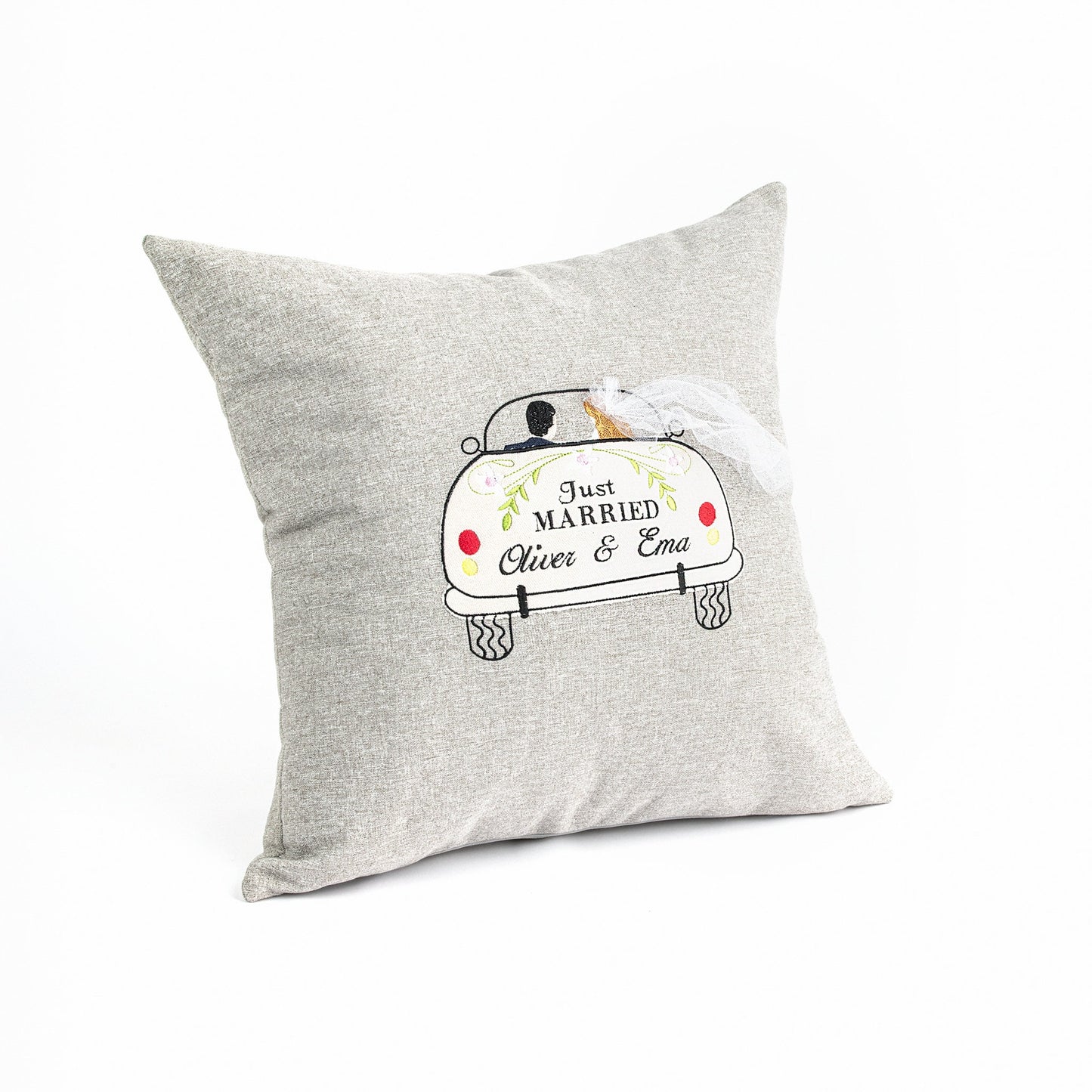 Wedding gift money for newlyweds, Personalized money on cushion present, Creative gift idea for wedding money, Honeymoon money gift idea
