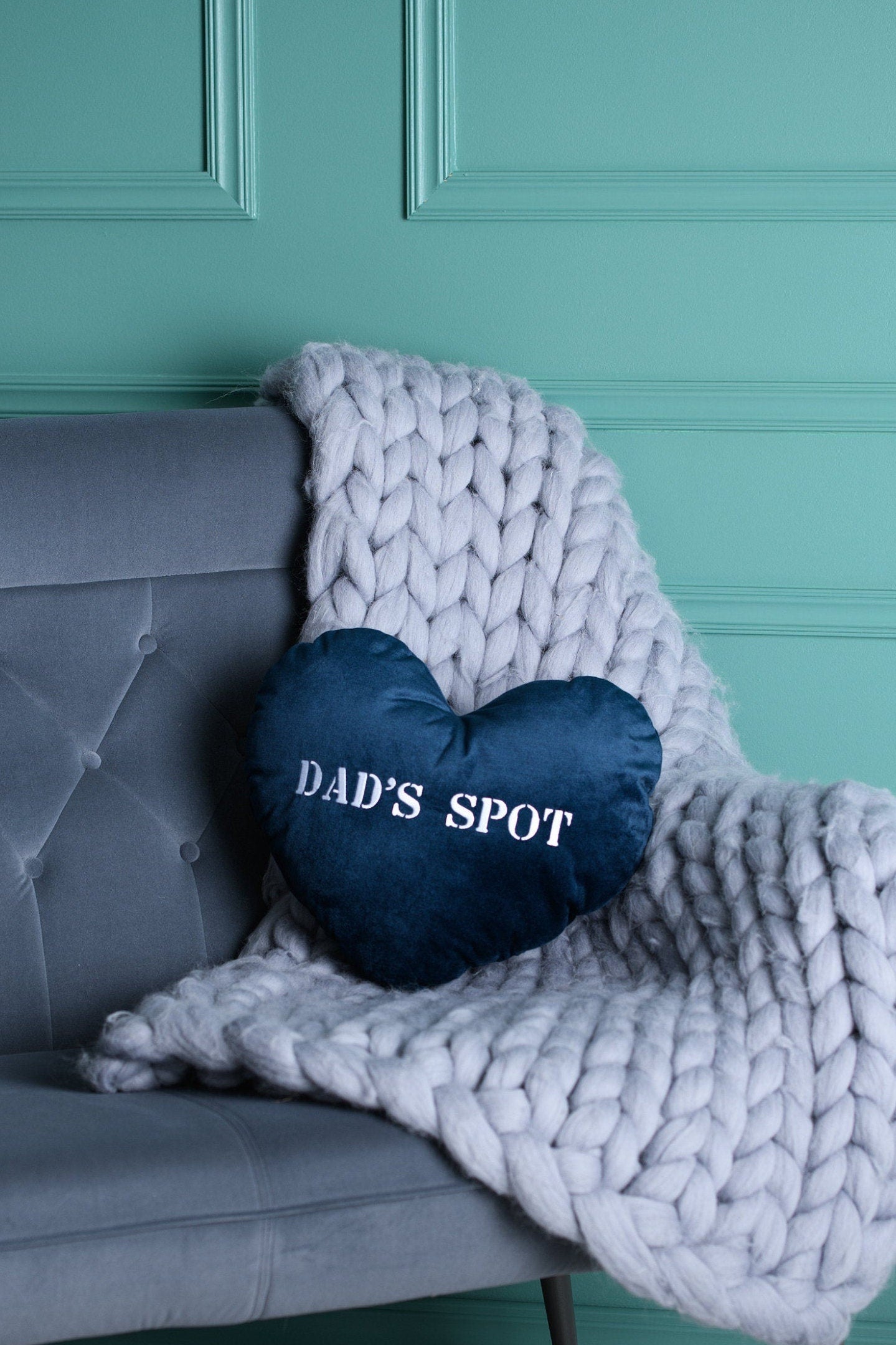 Personalized Dad's Cushion, Father's Day Gift, Dad's Birthday Gift from kids