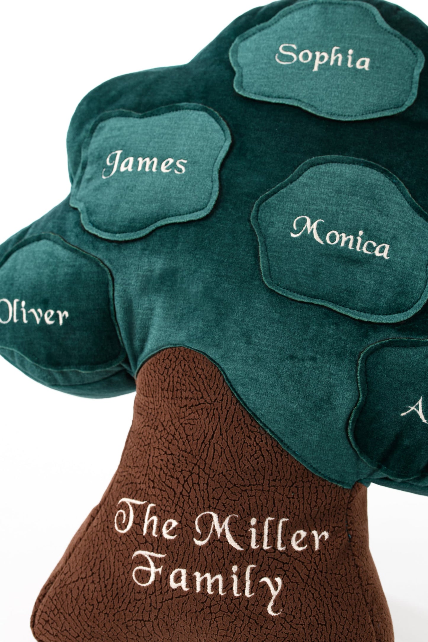 Personalized family tree cushion for Mother's Day