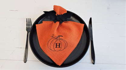 Halloween personalized napkins