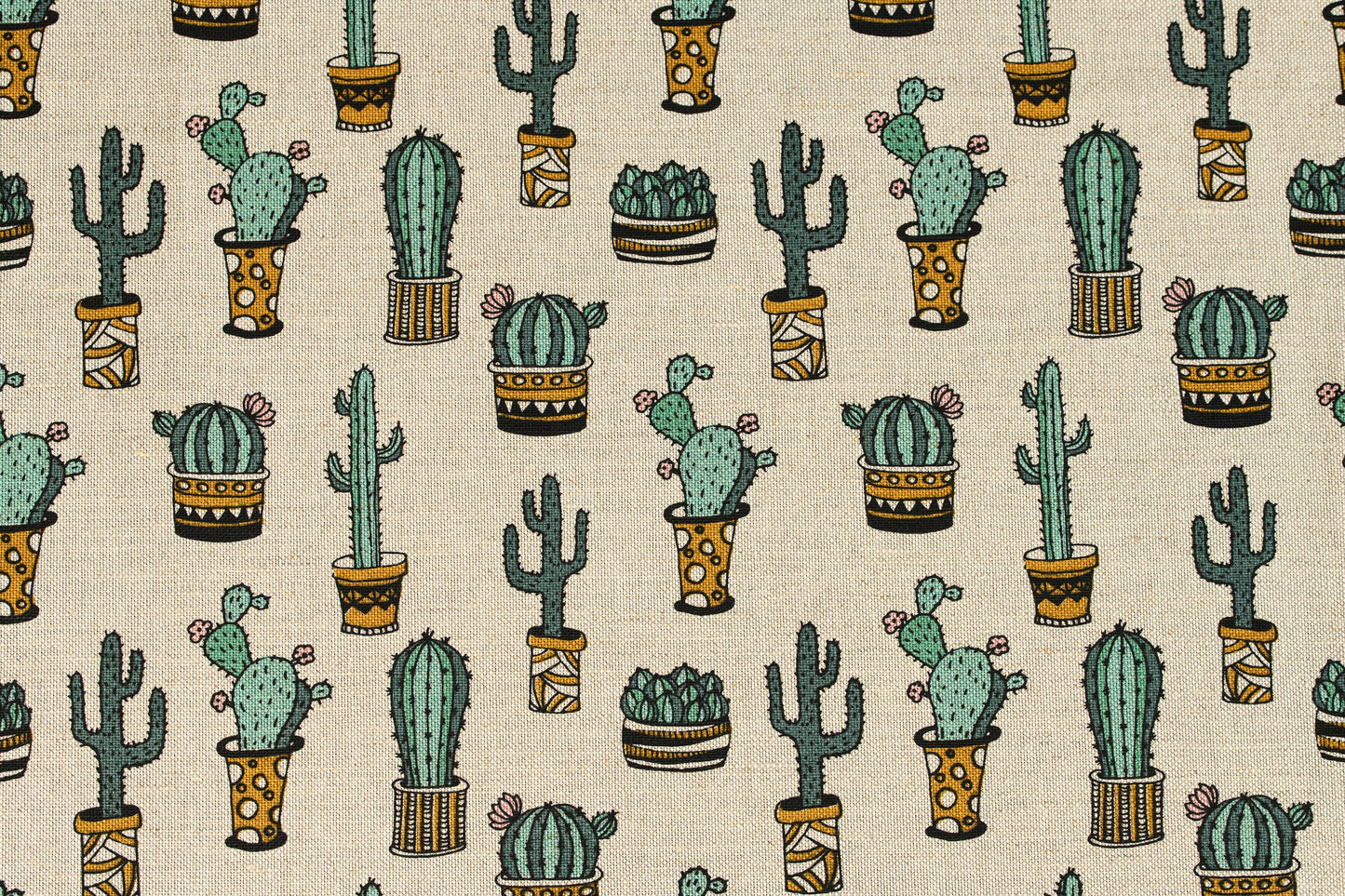Cactus placemat set of 2 4 6 8, Christmas gift for cactus fan, Green cactus placemat, Cactus print table topper, Cactus kitchen dining décor