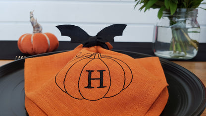 Halloween personalized napkins