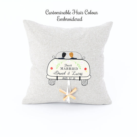 Gay wedding money gift, Personalized gay wedding cushion, Honeymoon money gift idea for gay, Customized Mr & Mr present