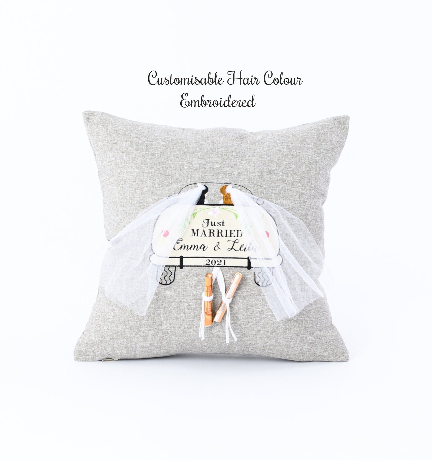 Lesbian wedding money gift, LGBT wedding gift, Mrs & Mrs keepsake cushion, Lesbian girlfriend personalized present, Same sex pillow case