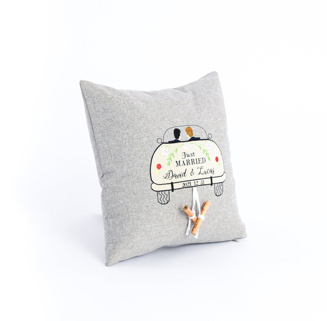 Gay wedding money gift, Personalized gay wedding cushion, Honeymoon money gift idea for gay, Customized Mr & Mr present