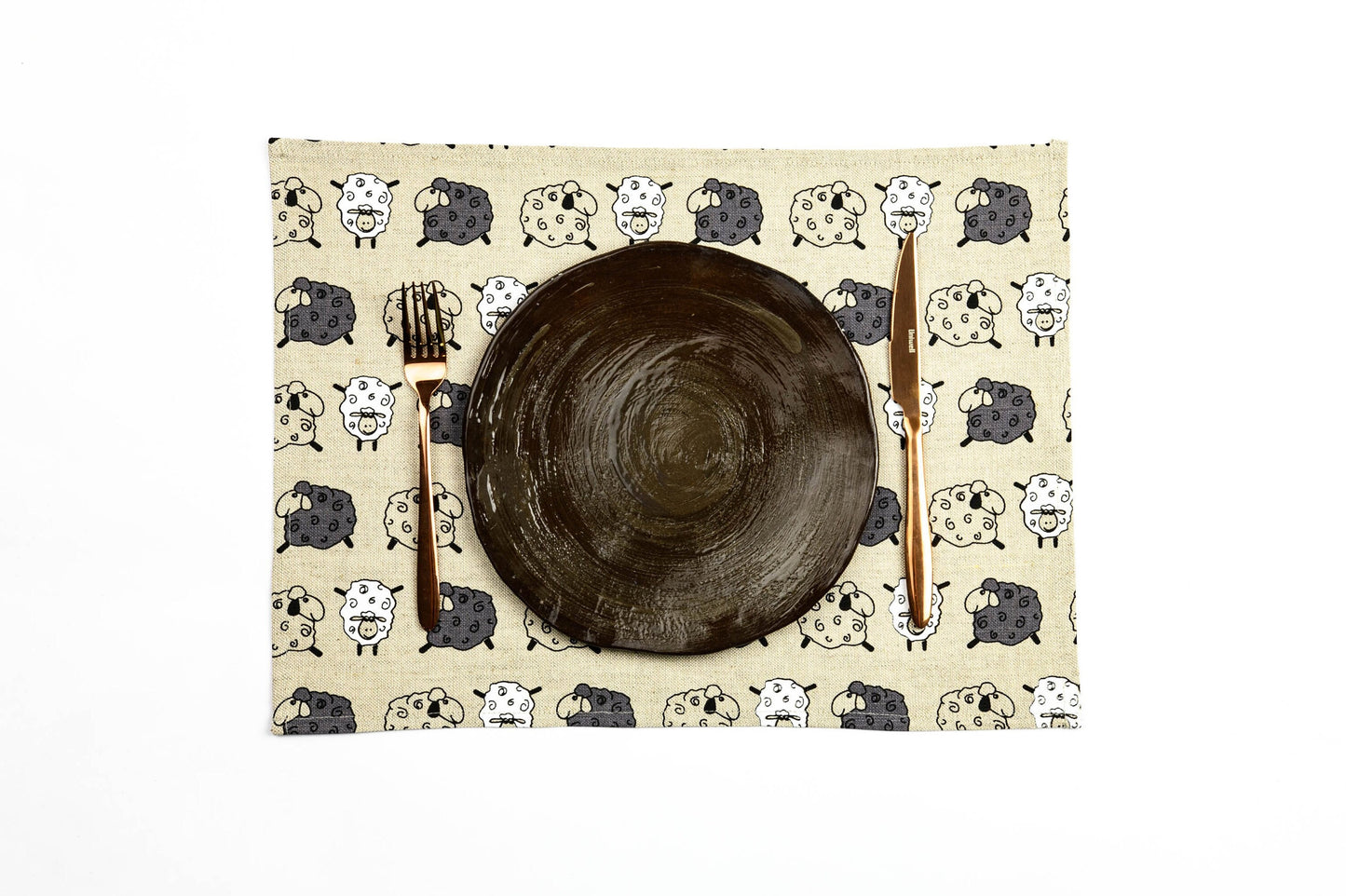 Sheep placemat set of 2 4 6 8 10, Sheep placemats for dinning table, Christmas gift for ewe owner, Sheep table toppers, Shepherd gift idea