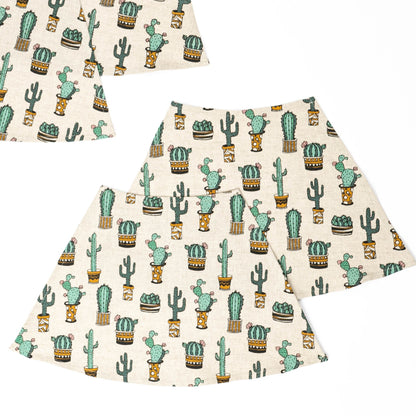 Cactus placemats for round table