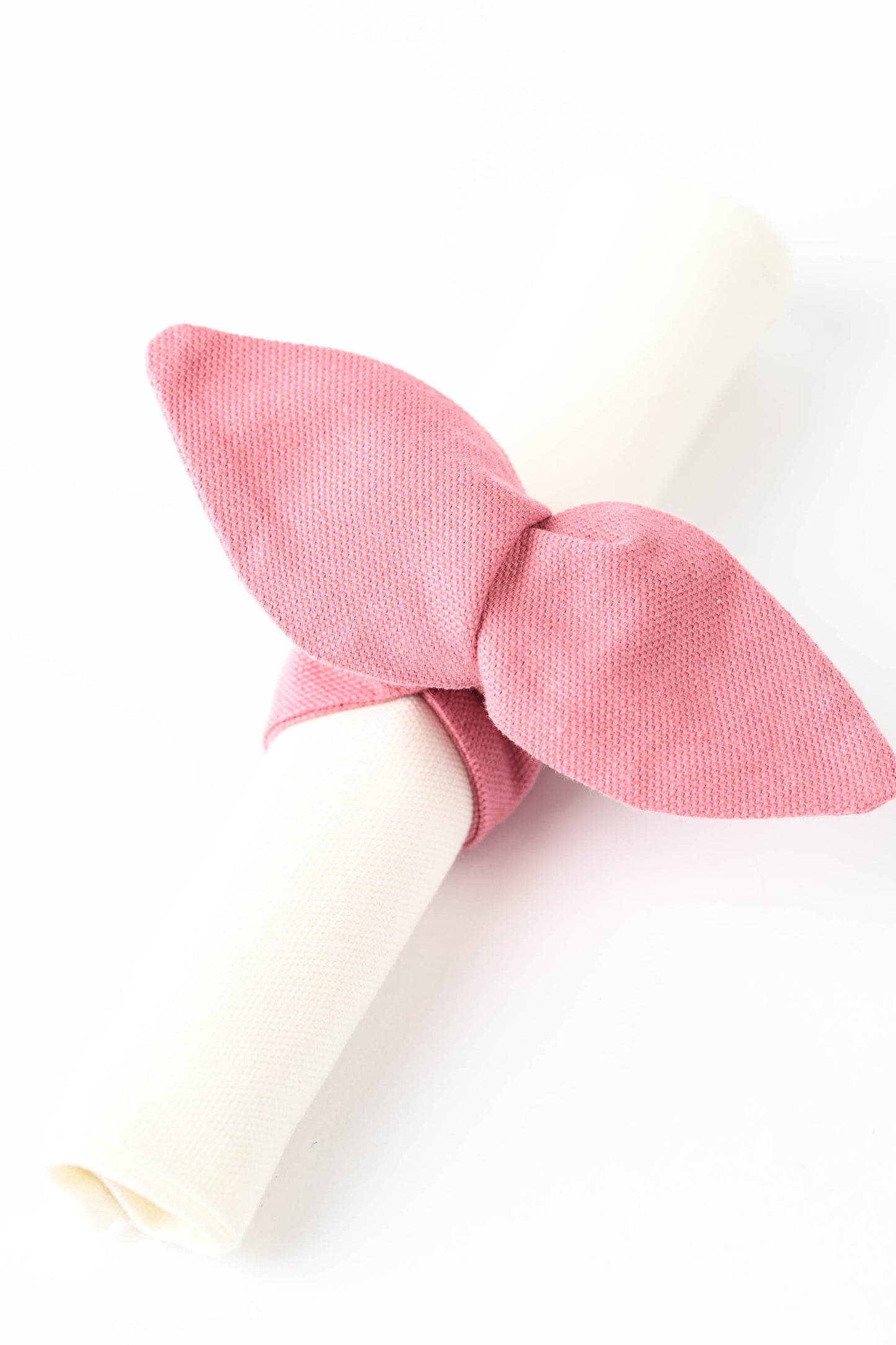 Pink napkin ring, Fabric pastel pink cloth holder, Pink wedding napkin decorations