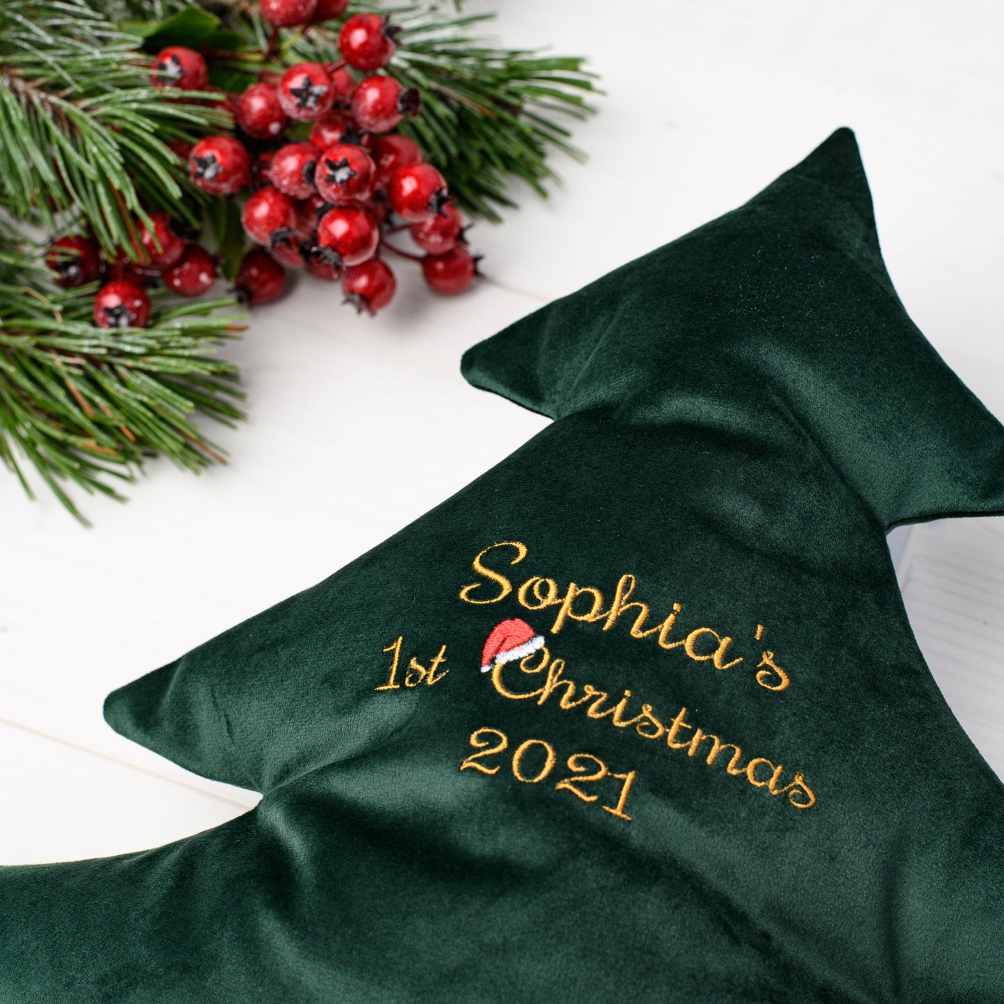 First Christmas personalized cushion, Baby's first Christmas keepsake gift, 1st Christmas present, 1st Christmas together