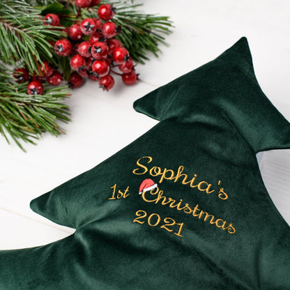 First Christmas personalized cushion, Baby's first Christmas keepsake gift, 1st Christmas present, 1st Christmas together