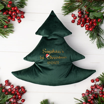 First Christmas personalized cushion, Baby's first Christmas keepsake gift, 1st Christmas present, 1st Christmas together