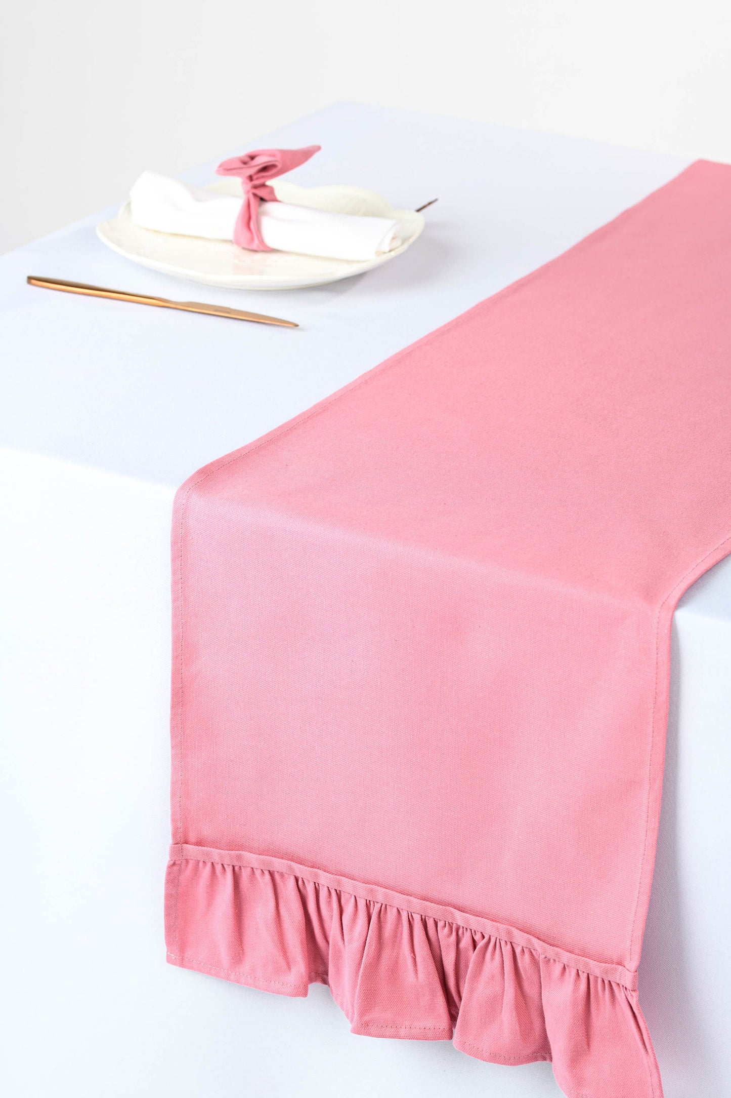Pink napkin ring, Fabric pastel pink cloth holder, Pink wedding napkin decorations