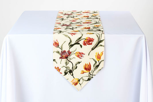 Tulip table runner, Floral table centerpiece, Tulip gift for her