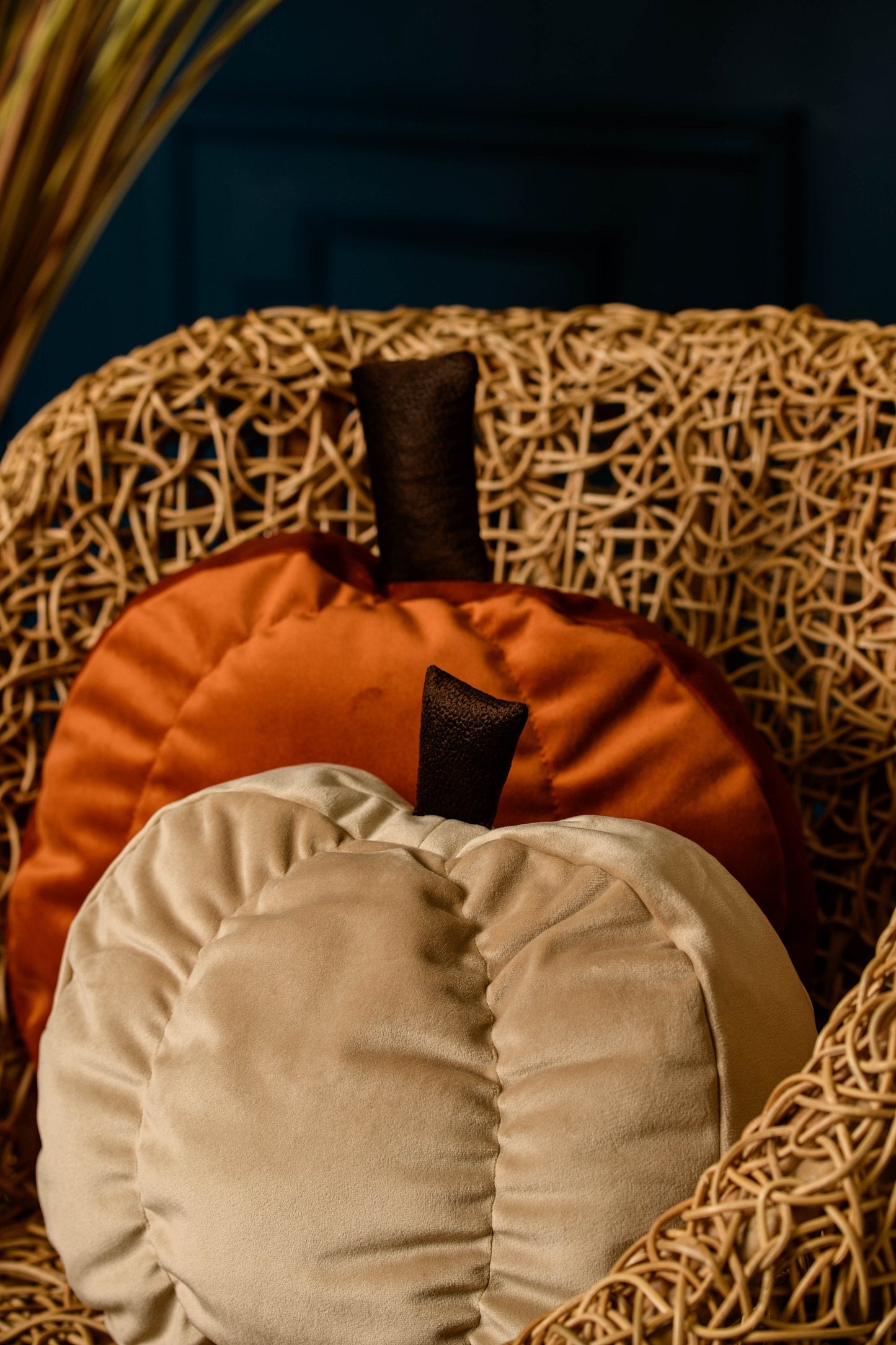 Pumpkin shaped pillow