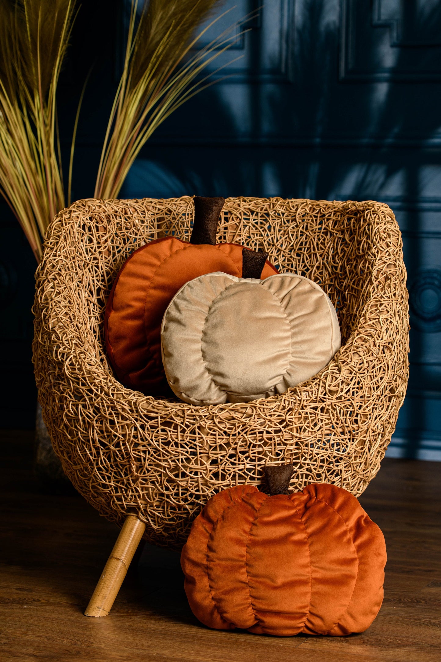 Pumpkin shaped pillow