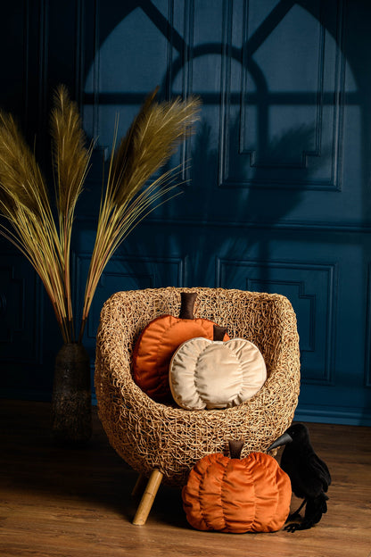 Pumpkin shaped pillow