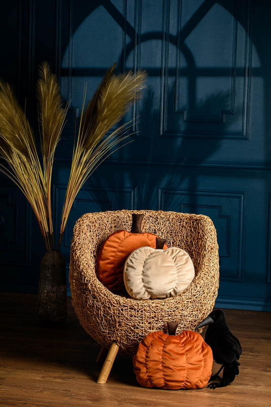 Pumpkin shaped pillow