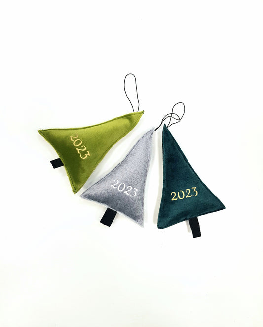 Christmas tree decorations 2023 * Velvet Christmas ornament * Christmas bauble * Apple green Christmas ornament