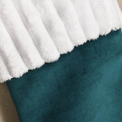 Personalized velvet Christmas stocking * Teal stocking * Christmas stocking with monogram